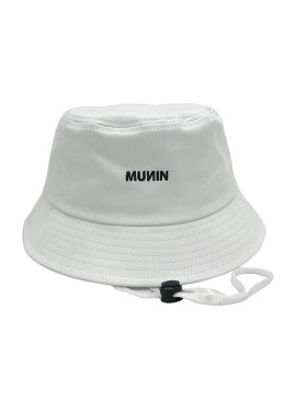 Bucket Hat Blanco Hombre con Correa | CORE MUNIN
