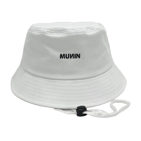 Bucket Hat Blanco Hombre con Correa | CORE MUNIN