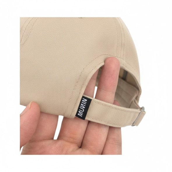 Gorra Beige Essentials MUNIN | Gorra minimalista ajustable