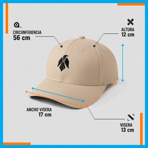 Gorra Beige Essentials MUNIN | Gorra minimalista ajustable