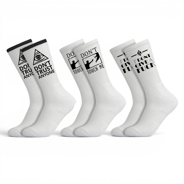 Pack calcetines Attitude | 3 calcetines con frase | MUNIN