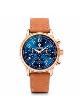 HERITAGE | Reloj clásico-moderno de cuero con esfera azul