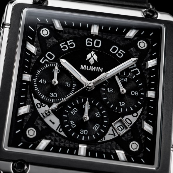 copy of copy of copy of copy of MUNIN ONYX  Reloj de hombre con correa de acero
