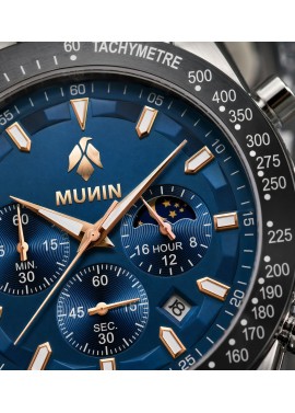 MIDNIGHT OCEAN | Reloj azul elegante para hombre