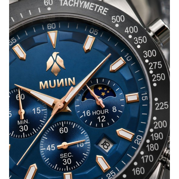 MIDNIGHT OCEAN | Reloj azul elegante para hombre