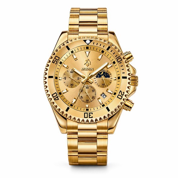 copy of MUNIN ONYX  Reloj de hombre con correa de acero