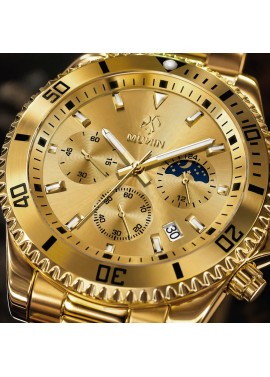 copy of MUNIN ONYX  Reloj de hombre con correa de acero