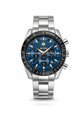 copy of MUNIN ONYX  Reloj de hombre con correa de acero
