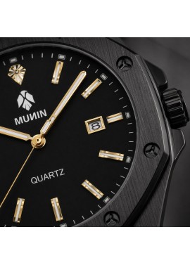copy of MUNIN ONYX  Reloj de hombre con correa de acero