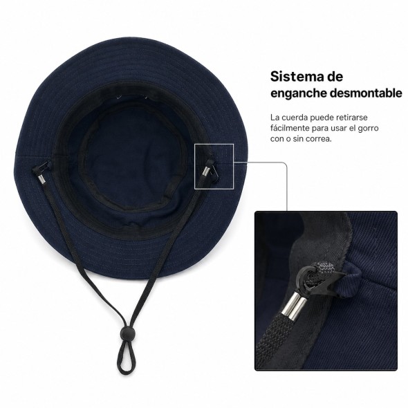 Bucket Hat Azul Marino