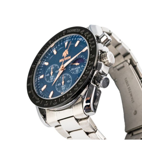 MIDNIGHT OCEAN | Reloj azul elegante para hombre